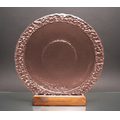Bi-Textured Apollo Platter-100% Post-Consumer Recycled Wood Base. COPPER.